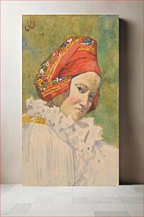 Πίνακας, Head of a moravian girl, Joža Úprka