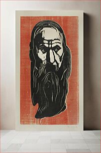 Πίνακας, Head of an Old Man with Beard (1902) by Edvard Munch