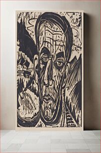 Πίνακας, Head of van de Velde, Bright (1917) by Ernst Ludwig Kirchner