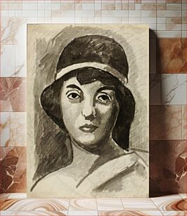 Πίνακας, Head of Woman by Carl Newman