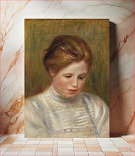 Πίνακας, Head (Tête); also called Etude de brodeuse by Pierre Auguste Renoir