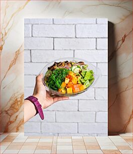 Πίνακας, Healthy Salad in a Bowl Υγιεινή σαλάτα σε μπολ