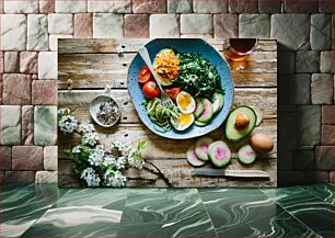Πίνακας, Healthy Salad Meal Υγιεινό Γεύμα Σαλάτας