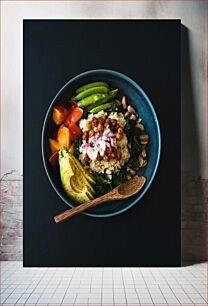 Πίνακας, Healthy Vegetarian Bowl Υγιές χορτοφαγικό μπολ