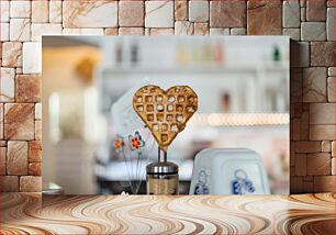 Πίνακας, Heart-Shaped Waffle Βάφλα σε σχήμα καρδιάς