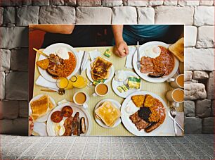 Πίνακας, Hearty Breakfast Spread Πλούσιο Πρωινό