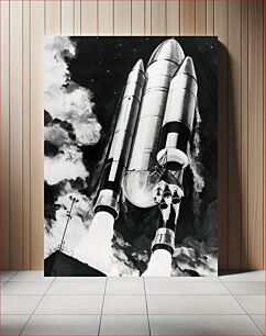 Πίνακας, Heavy Lift Launch Vehicle Concept (2004), vintage illustration