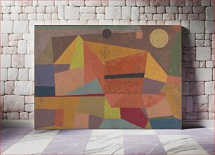 Πίνακας, Heitere Gebirgslandschaft (Joyful Mountain Landscape) (1929) by Paul Klee