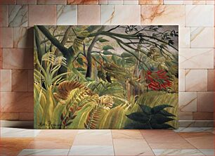 Πίνακας, Henri Rousseau's Tiger in a Tropical Storm (1891)