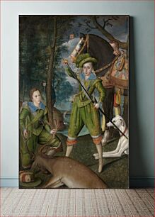 Πίνακας, Henry Frederick (1594–1612), Prince of Wales, with Sir John Harington (1592–1614), in the Hunting Field