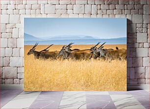 Πίνακας, Herd of Antelopes in the Savanna Κοπάδι Αντιλόπες στη Σαβάνα
