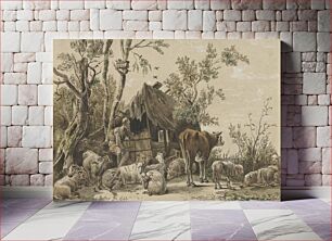 Πίνακας, Herder bij stal (1821) by Cornelis Ploos van Amstel