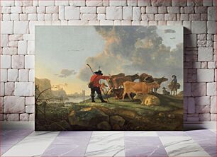 Πίνακας, Herdsmen Tending Cattle (1655–1660) by Aelbert Cuyp