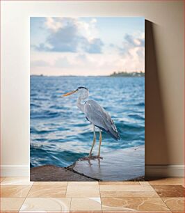 Πίνακας, Heron by the Sea Ερωδιός δίπλα στη θάλασσα