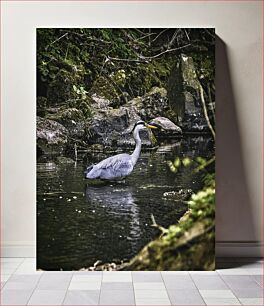Πίνακας, Heron in a Stream Ο ερωδιός σε ένα ρεύμα