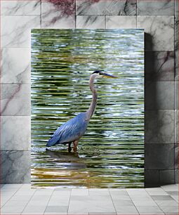 Πίνακας, Heron in the Water Ερωδιός στο νερό