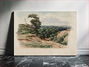 Πίνακας, Hiekkaisella mäellä kulkeva tie, 1848 - 1860, Werner Holmberg