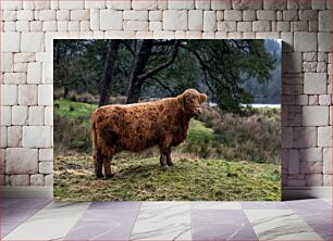 Πίνακας, Highland Cow in Nature Highland Cow in Nature