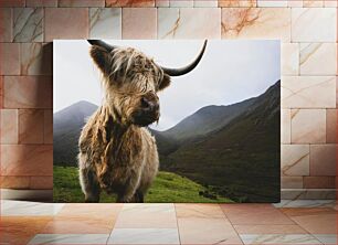 Πίνακας, Highland Cow in the Mountains Highland Cow in the Mountains
