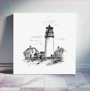 Πίνακας, Highland lighthouse from Truro... Cape Cod, Or, Landmarks And Sea Marks... Illustrations published by D. Lothrop and Co. (1883)