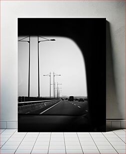 Πίνακας, Highway in Black and White Αυτοκινητόδρομος σε ασπρόμαυρο