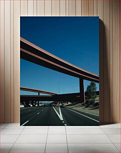 Πίνακας, Highway Overpasses Under Blue Sky Υπερβάσεις εθνικών οδών κάτω από το γαλάζιο του ουρανού