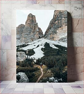 Πίνακας, Hiker in Rocky Mountain Range Πεζοπόρος στην οροσειρά Rocky Mountain