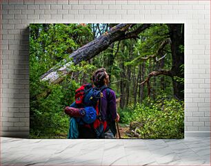 Πίνακας, Hiker in the Forest Πεζοπόρος στο Δάσος