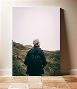 Πίνακας, Hiker in the Hills Πεζοπόρος στους λόφους