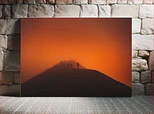 Πίνακας, Hikers in the Misty Sunset Πεζοπόροι στο ομιχλώδες ηλιοβασίλεμα