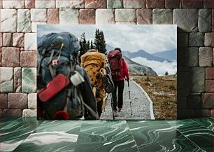 Πίνακας, Hiking Adventure in the Mountains Περιπέτεια πεζοπορίας στα βουνά