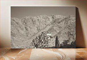Πίνακας, Hillside Village in Desert Mountains Χωριό λόφων στα βουνά της ερήμου