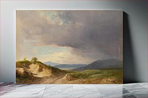 Πίνακας, Hilly landscape with cloudy skies, Karol Marko St