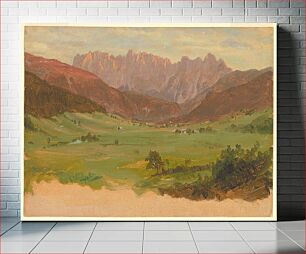 Πίνακας, Hinter Schönau and Reiteralp Mountains, Bavaria by Frederic Edwin Church, American, 1826–1900