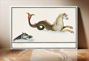 Πίνακας, Hippocampus and fish, Fantasy animals (1596–1610) by Anselmus Boëtius de Boodt