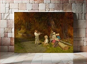 Πίνακας, His First Appearance in Public (1870) by Charles Caleb Ward