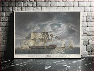 Πίνακας, His Majesty's Ship Glatton Shewing her Situation
