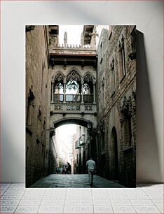 Πίνακας, Historic Archway with Pedestrians Ιστορική Αψίδα με Πεζούς