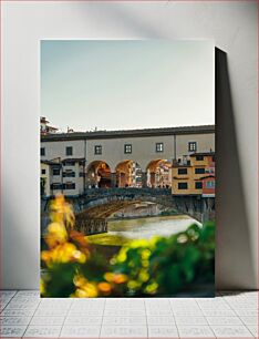 Πίνακας, Historic Bridge Over River Ιστορική γέφυρα πάνω από τον ποταμό