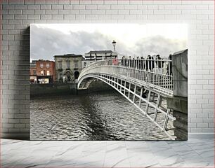 Πίνακας, Historic Bridge Over River Ιστορική γέφυρα πάνω από τον ποταμό