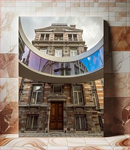Πίνακας, Historic Building with Modern Reflections Ιστορικό κτίριο με σύγχρονες αντανακλάσεις