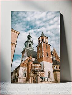Πίνακας, Historic Cathedral under Cloudy Sky Ιστορικός καθεδρικός ναός κάτω από το συννεφιασμένο ουρανό