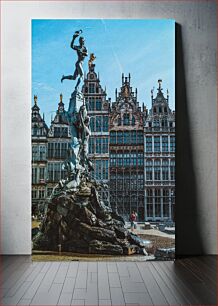 Πίνακας, Historic City Fountain in Antwerp Ιστορικό σιντριβάνι της πόλης στην Αμβέρσα