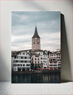 Πίνακας, Historic Clock Tower by the Water Ιστορικός πύργος του ρολογιού δίπλα στο νερό