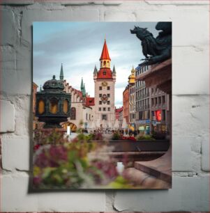 Πίνακας, Historic European City Square Ιστορική πλατεία Ευρωπαϊκής Πόλης