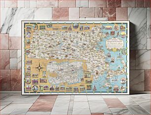 Πίνακας, Historic Massachusetts : a travel map to help you feel at home in the Bay State