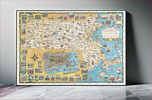 Πίνακας, Historic Massachusetts : a travel map to help you feel at home in the Bay State