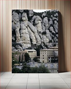 Πίνακας, Historic Monastery Amidst Rocky Cliffs Ιστορικό μοναστήρι ανάμεσα σε βραχώδεις βράχους