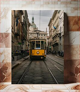 Πίνακας, Historic Streetcar in the City Ιστορικό τραμ στην πόλη