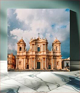 Πίνακας, Historical Cathedral under Cloudy Sky Ιστορικός καθεδρικός ναός κάτω από το συννεφιασμένο ουρανό